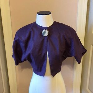 Purple Linen Cardigan